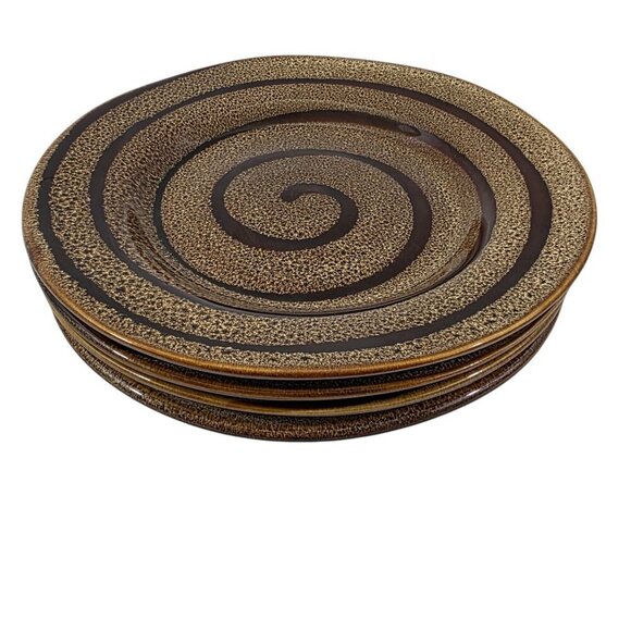 Sakura Port of Call Pinwheel 8” Stoneware Salad Luncheon Plates – Set of 4 - Picture 3 of 14